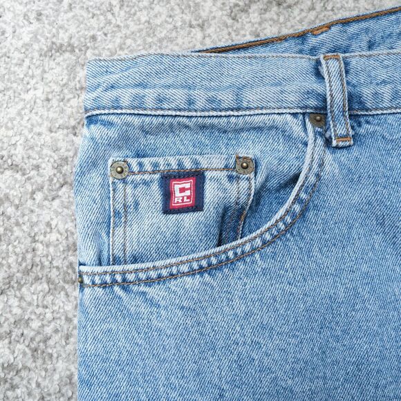 Vintage 2000s Chaps Ralph‎ Lauren Denim Blue Jeans Stone Wash Size 36x32 Casual - Picture 3 of 6